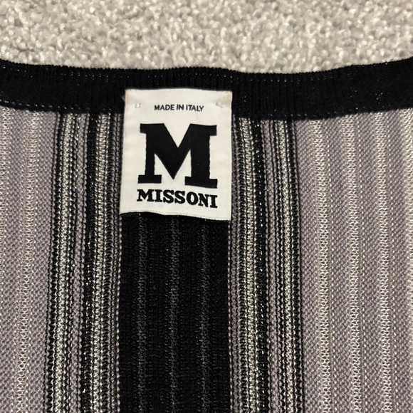 M by Missoni Black/Cream/Silver Striped Metallic Sweater Set - Picture 2 of 9